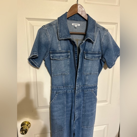 Good American denim jumpsuit - Picture 1 of 6